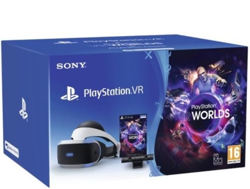 SONY Visore VR + VR Worlds videogame per Sony PS4 bundle